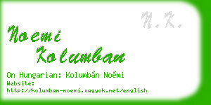 noemi kolumban business card